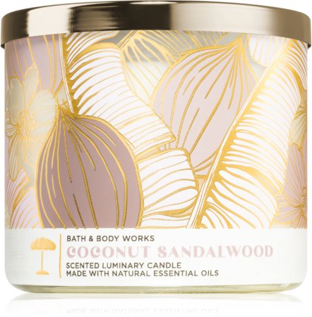 Bath & Body Works Coconut Sandalwood duftlys | Dufte til hjemmet Bath Body Works | notino.dk