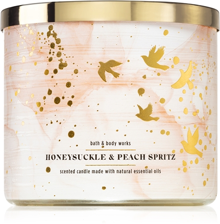 Bath & Body Works Honeysuckle & Peach Spritz bougie parfumée