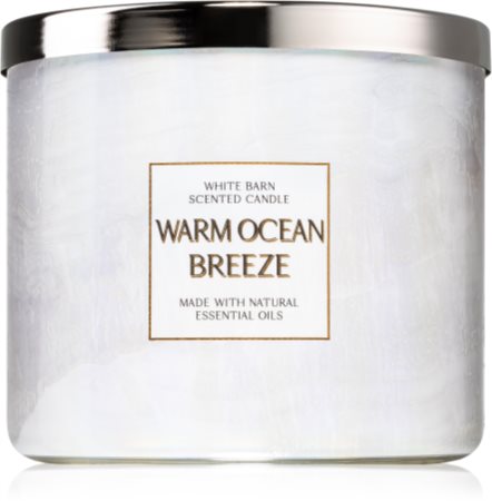 Bath & Body Works Warm Ocean illatgyertya esszenciális olajokkal