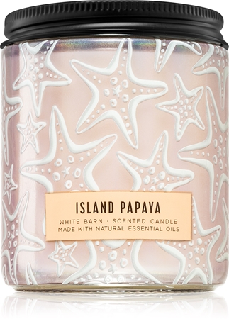 Bath & Body Works Island Papaya vonná sviečka