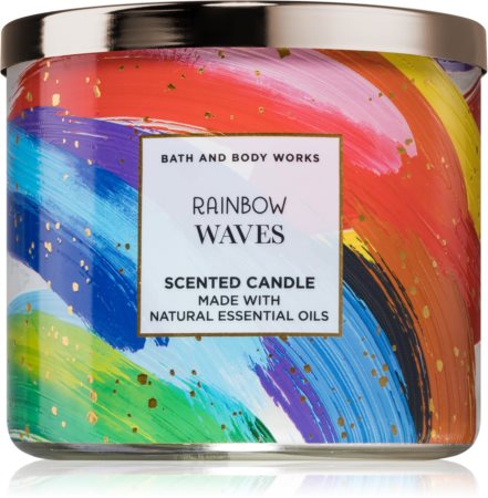Bath & Body Works Rainbow Waves vela perfumada