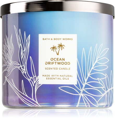 Grand Bougeoir 3 Mèches Bath & Body Works Blue Coral Reef – 14,5 Oz – Céramique Bleue