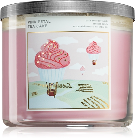 Pink shops petal teacake candles