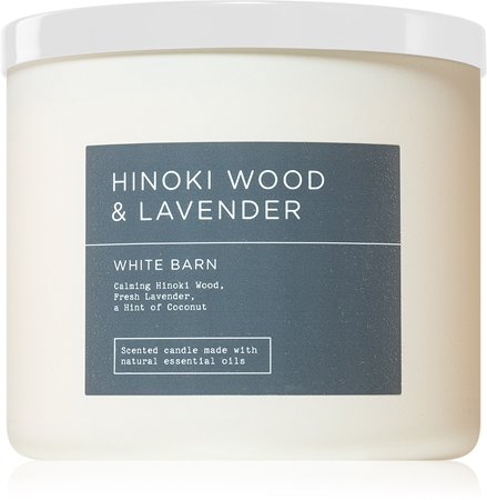 Bath & Body Works Hinoki Wood & Lavender lumânare parfumată