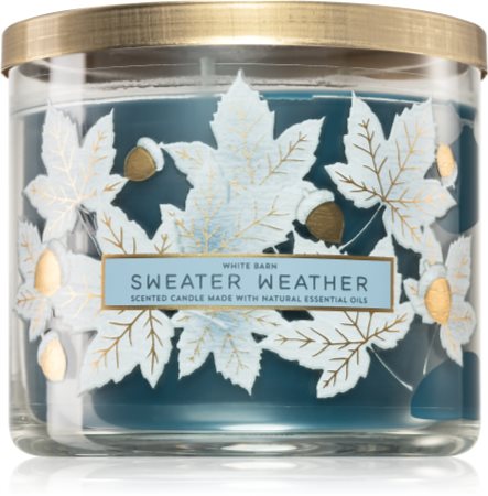 NEW Sweater Weather Bath & Body Works 3 Wick Candle