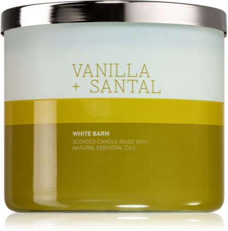 Bath & Body Works Vanilla & Santal vonná svíčka