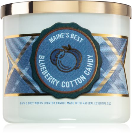 Bath & Body Works Blueberry Cotton Candy vonná sviečka I.