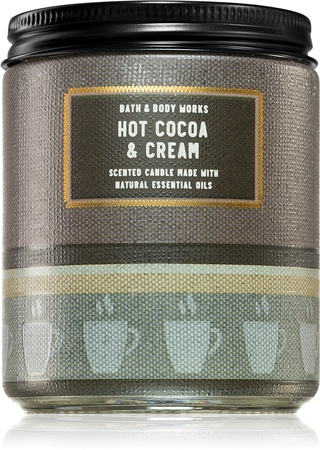 Bath & Body Works Hot Cocoa & Cream vonná svíčka