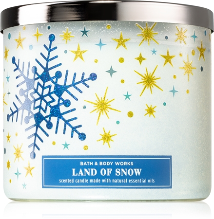 Bath & Body Works Land Of Snow vonná svíčka