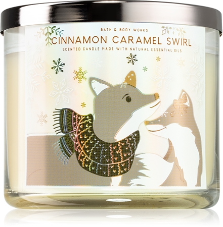 Bath & Body Works Cinnamon Caramel Swirl vonná svíčka I.