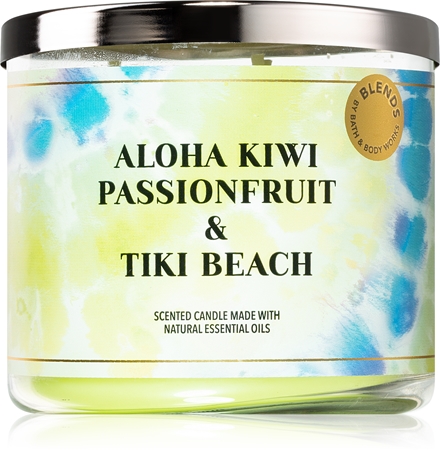 Bath & Body Works Aloha Kiwi Passionfruit & Tiki Beach lumânare parfumată