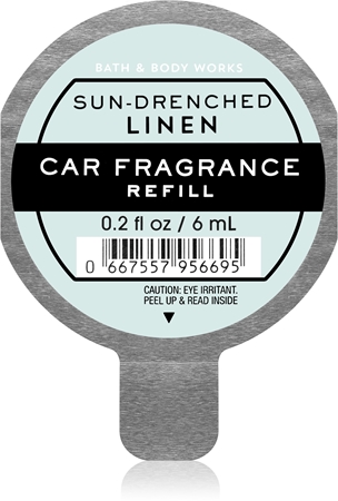 Bath & Body Works Sun Drenched Linen vůně do auta náhradní náplň