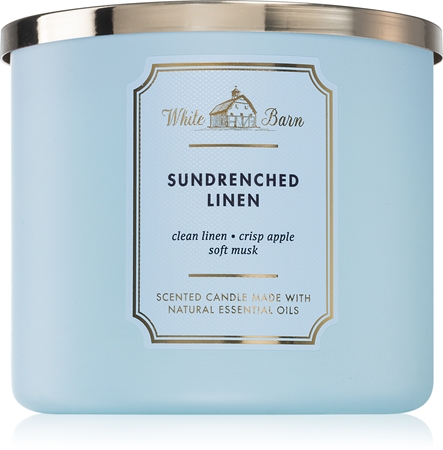 Bath & Body Works Sun Drenched Linen vonná svíčka