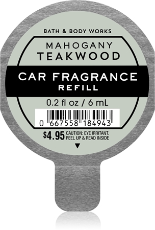 Bath & Body Works Mahogany Teakwood car air freshener refill
