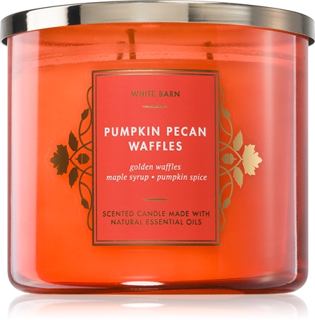 Bath & Body Works Pumpkin Pecan Waffles Bougie Parfumée | Notino.fr