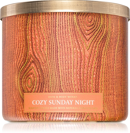 Bath & Body Works Cozy Sunday Night mirisna svijeća
