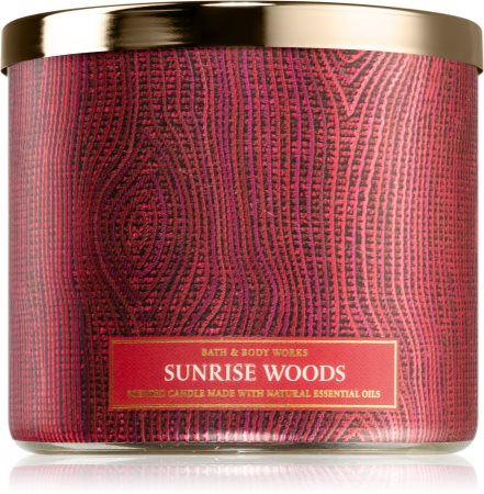 Bath & Body Works Sunrise Woods mirisna svijeća