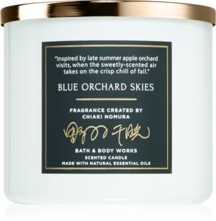 Bath & Body Works Blue Orchard Skies mirisna svijeća
