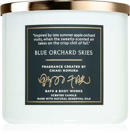 Bath & Body Works Blue Orchard Skies vonná svíčka