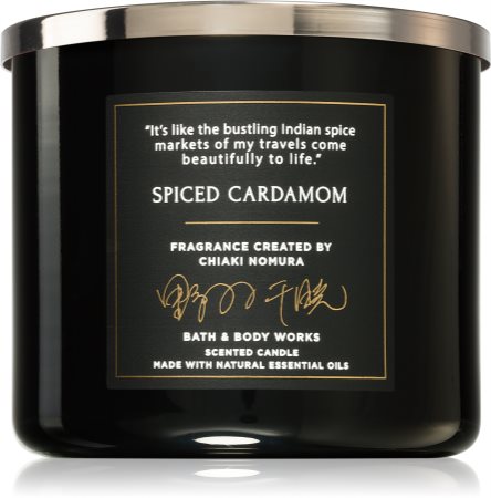 Bath & Body Works Spiced Cardamom vela perfumada