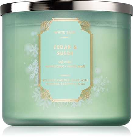 Bath & Body Works Cedar & Suede vela perfumada