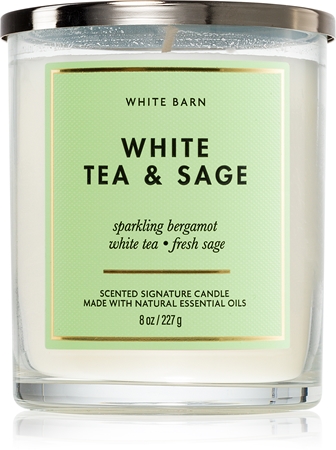 Bath & Body Works White Tea & Sage doftljus