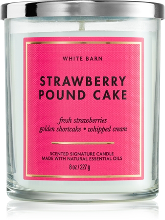 Bath & Body Works Strawberry Pound Cake świeczka zapachowa
