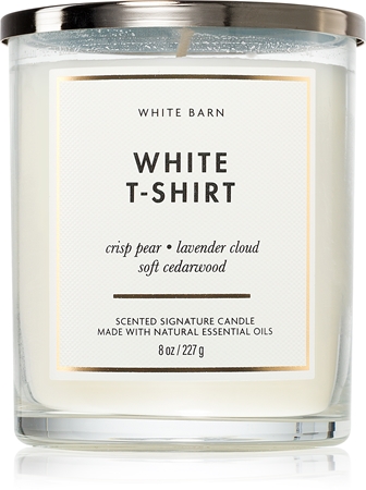 Bath & Body Works White T-Shirt lumânare parfumată