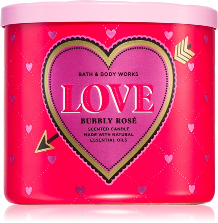 Bath & Body Works Bubbly Rosé - Love mirisna svijeća