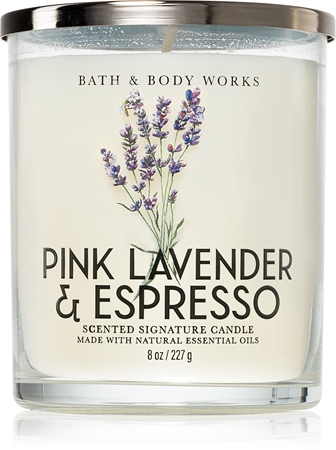 Pink lavender and espresso candles store