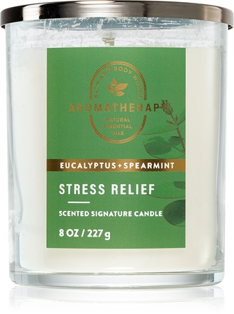 Bath & Body Works Eucalyptus Spearmint aromatizēta svece Stress Relief ...