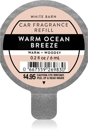 Bath & Body Works Warm Ocean automobilio oro gaiviklis užpildas