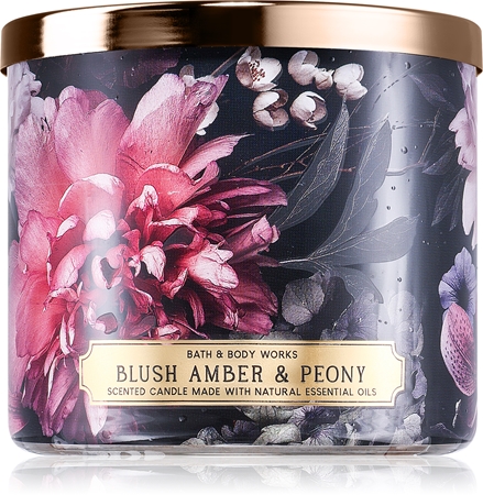 Bath & Body Works Blush Amber Peony mirisna svijeća