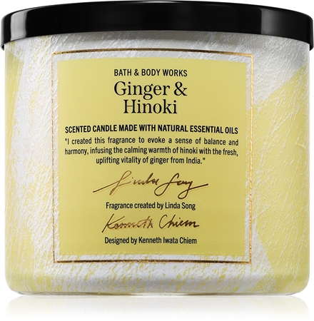 Bath & Body Works Ginger & Hinoki doftljus