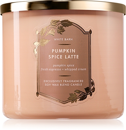 Bath & Body Works Pumpkin Spice Latte vonná svíčka