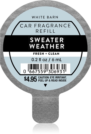 Bath & Body Works Sweater Weather car air freshener refill