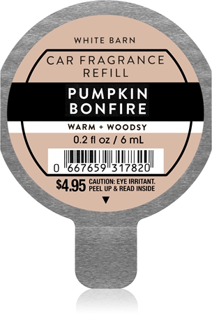 Bath & Body Works Pumpkin Bonfire vůně do auta náhradní náplň