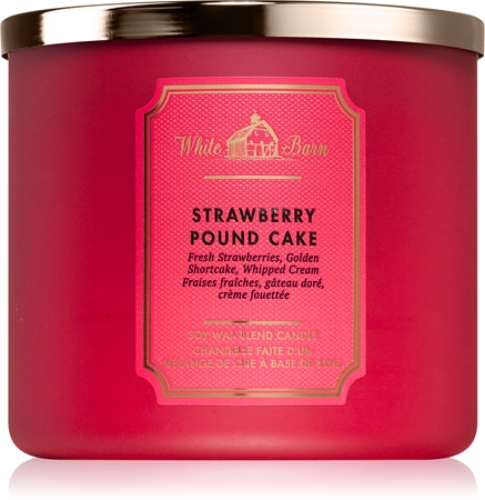 Bath & Body Works Strawberry Pound Cake vela perfumada