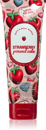 Bath & Body Works Strawberry Pound Cake body cream