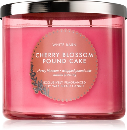 Bath & Body Works Cherry Blossom Pound Cake scented candle