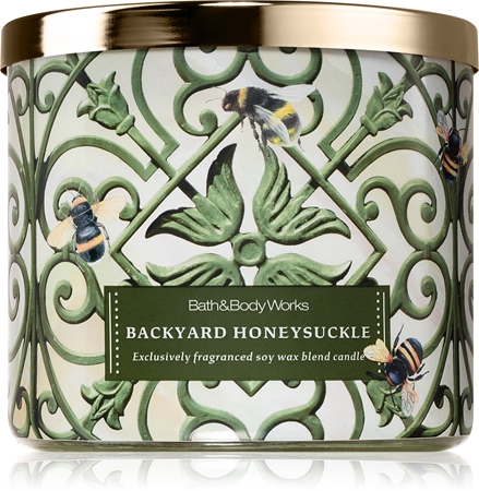 Bath & Body Works Backyard Honeysuckle bougie parfumée