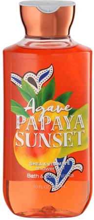 Bath & Body Works Agave Papaya Sunset gel de ducha para mujer 295 ml
