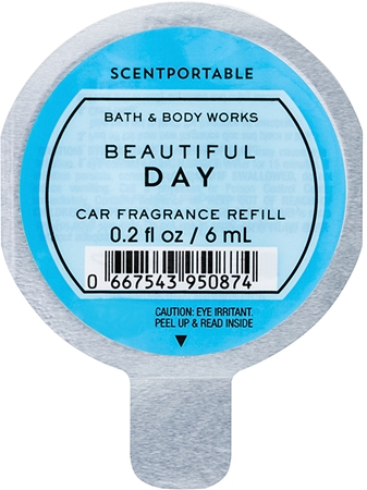 Bath & Body Works Beautiful Day ambientador de coche para ventilación recarga de recambio