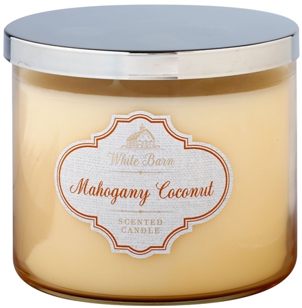 Bath & Body Works White Barn Mahogany Coconut lumânare parfumată