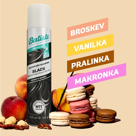 Batiste Colour Dry Shampoo Black suchý šampón pre tmavé vlasy