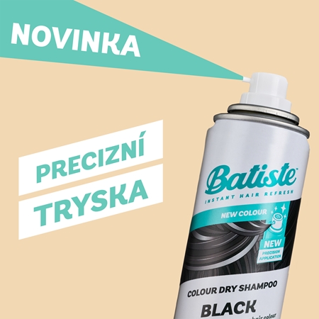 Batiste Colour Dry Shampoo Black suchý šampón pre tmavé vlasy