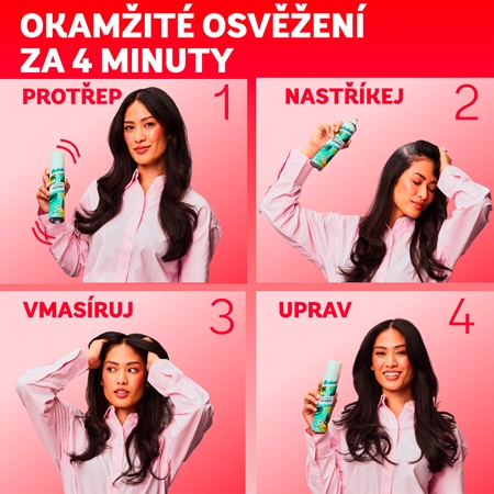 Batiste Fruity & Cheeky Cherry suchý šampon pro objem a lesk