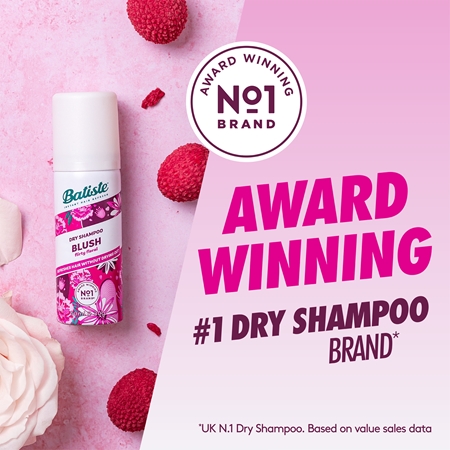 Batiste Blush Flirty Floral suchý šampón cestovné balenie