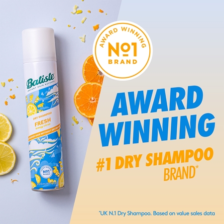 Batiste Fresh Breezy Citrus dry shampoo for all hair types
