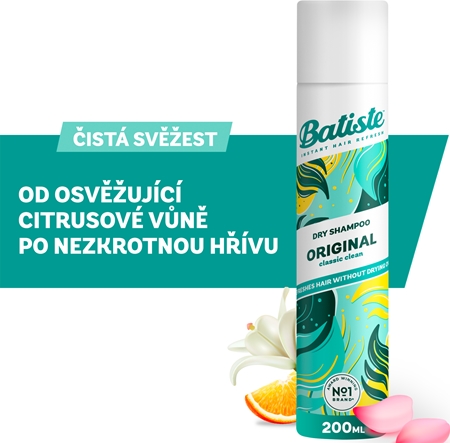 Batiste Original shampoo secco per assorbire il sebo in eccesso e rinfrescare i capelli